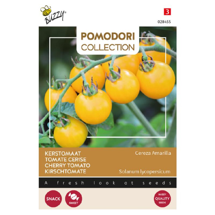 Paradajs-Chery-zuti-Buzzy® Pomodori, Kerstomaat Cereza Amarilla-BZ028455