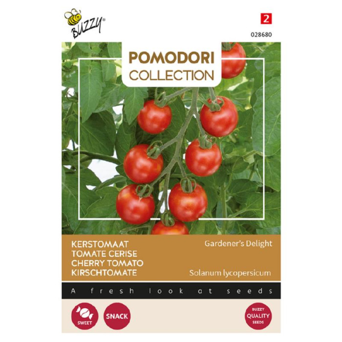 Paradajs-Chery--Buzzy® Pomodori, Kerstomaat Gardeners Delight (Cherry)-BZ028680