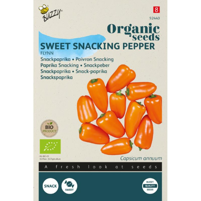 Paprika-Snack-narandza-Buzzy® Organic Snackpaprika Flynn (BIO) oranje-BZO92440