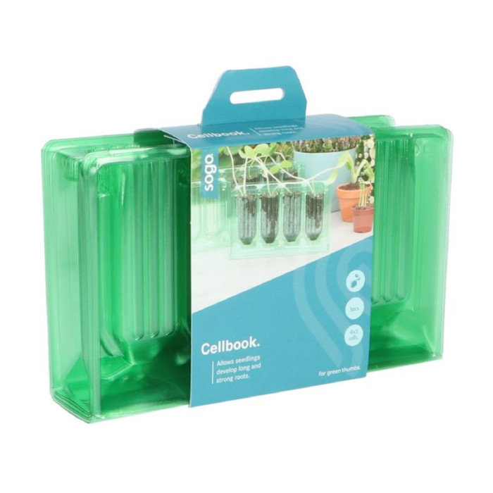 Uzgojne celije-SOGO growingcell booklet 4 compartments 3,5x10cm Set 5 pcs.-SO887356