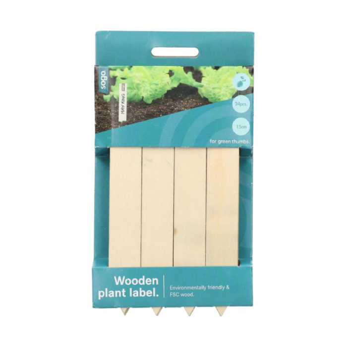 Drvene naljepnice-SOGO Wooden stitch labels 15cm 24 pcs-SO887418