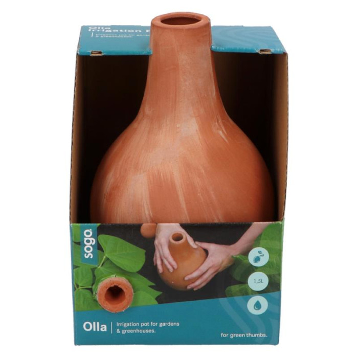 Bokal za vodu od terakote-SOGO Olla terracotta water jug, 1.5L-SO887520