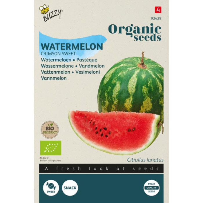 Lubenica-Organic-Slatka-Buzzy® Organic Watermelon Crimson Sweet (BIO)-BZ92429