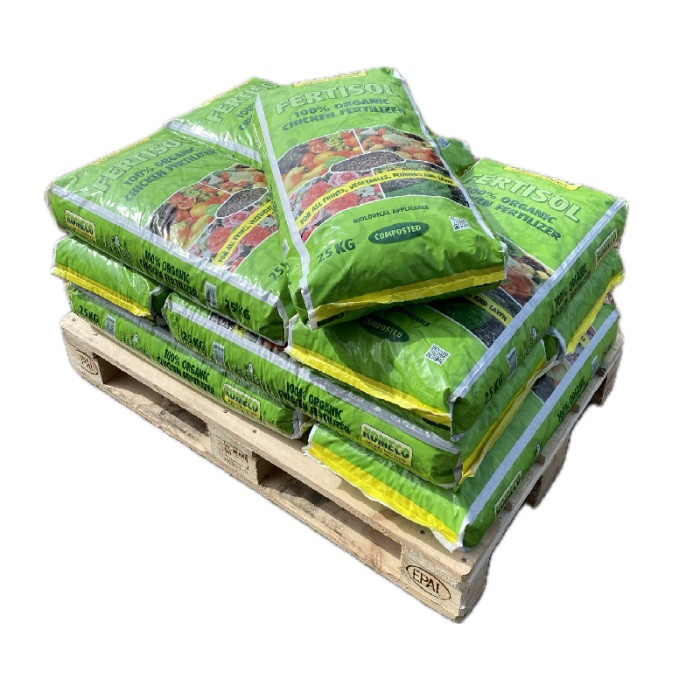 Djubrivo-Kokosje-fertisol-10x25 Kg-bags-kippenmest-korrel-MG24723