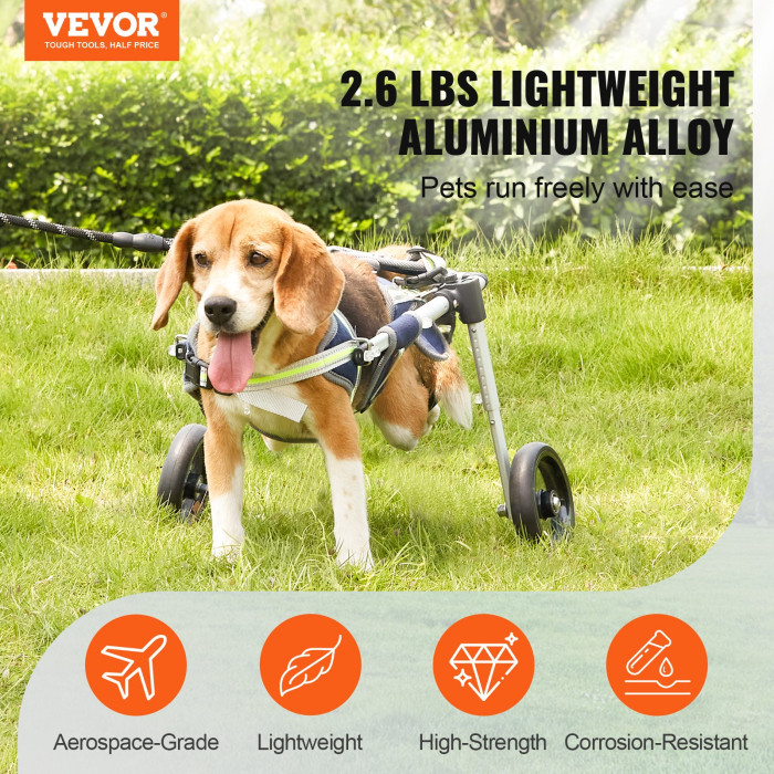 Invalidska kolica za kućne ljubimce za stražnje noge (XS) - VEVOR Wheelchair for Back Legs Dog (XS) - MG 24781