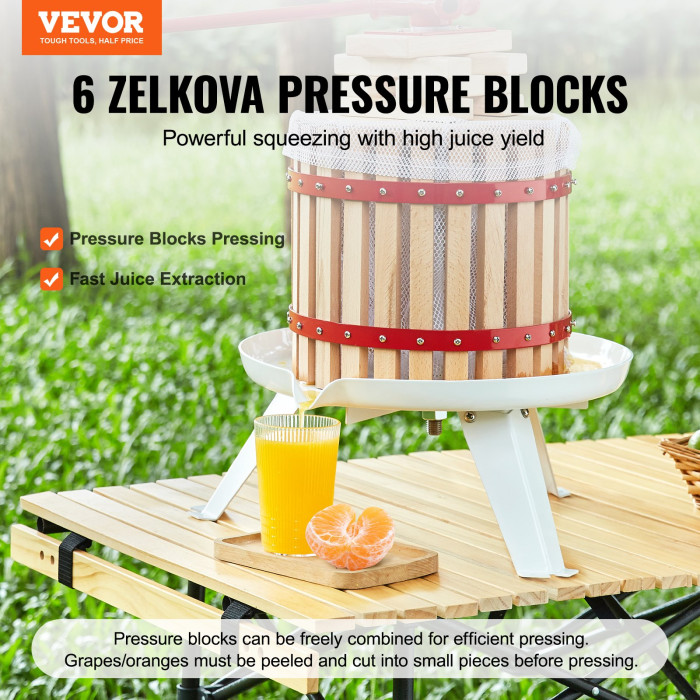 Presa za voce, 1.6 Gal/6L-VEVOR Fruit Press, 1.6 Gal/6L-MG25965