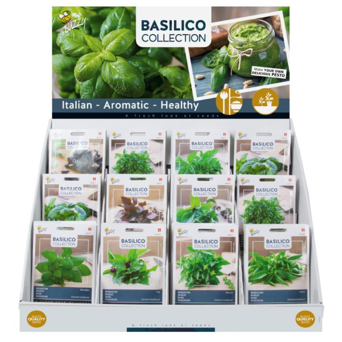 Sjemenski Paket Basilico-Buzzy® Display Basilico -12x10-080844