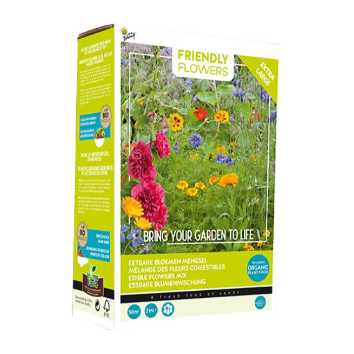Jestivo cvijece-set-Buzzy® Friendly Flowers XL Eetbare bloemen 50m²-BZ085093